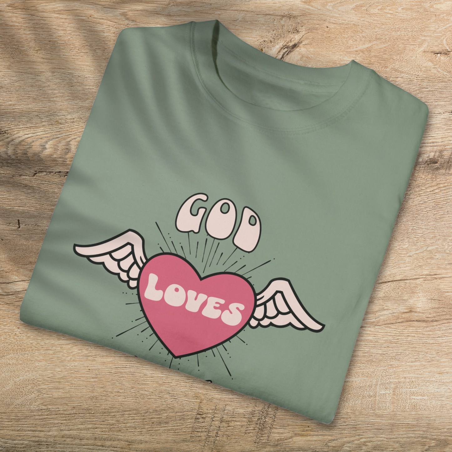 God Loves You T-Shirt - Comfortable Cotton Christian Tee for All