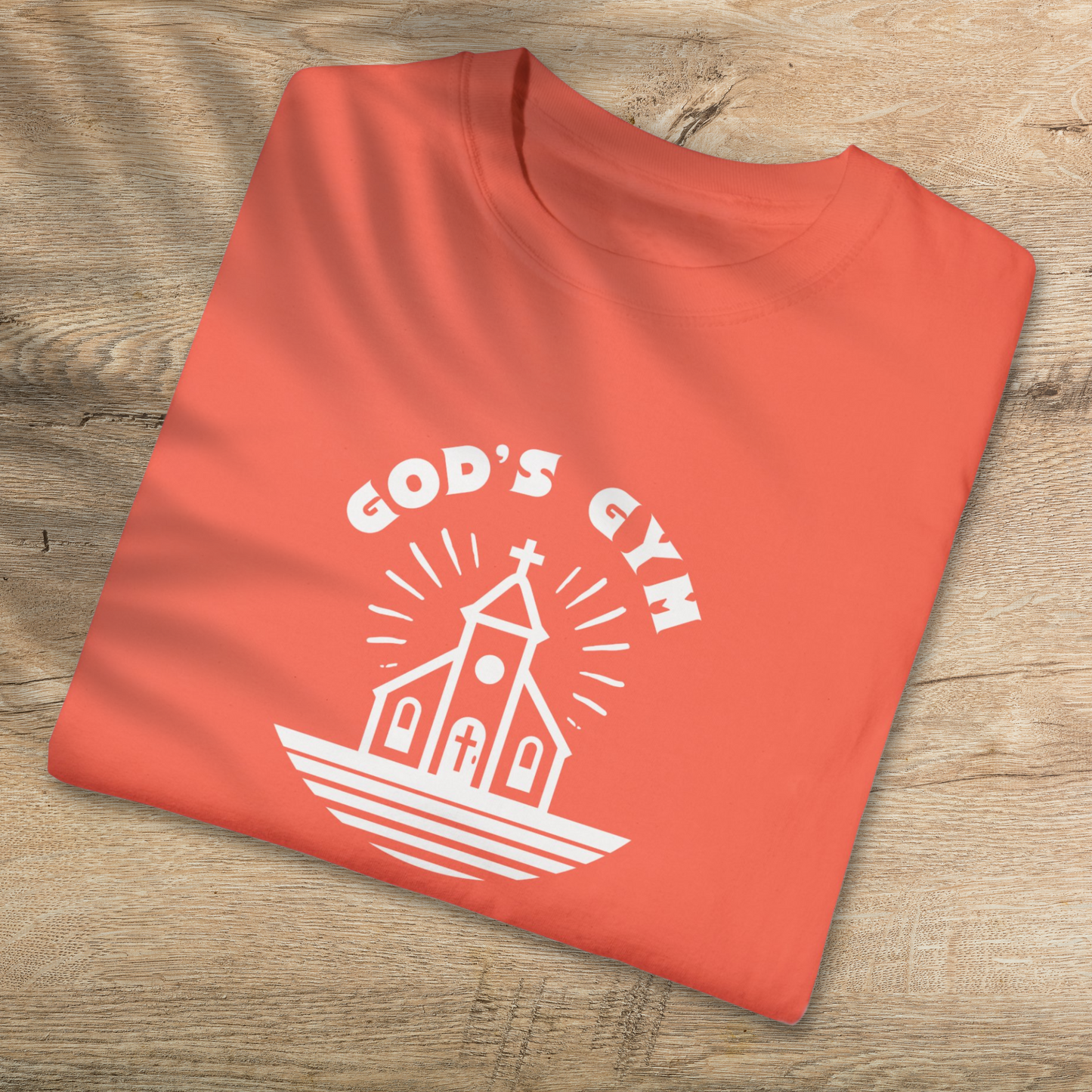 God's Gym T-Shirt - Strengthen Faith & Fitness Christian Tee