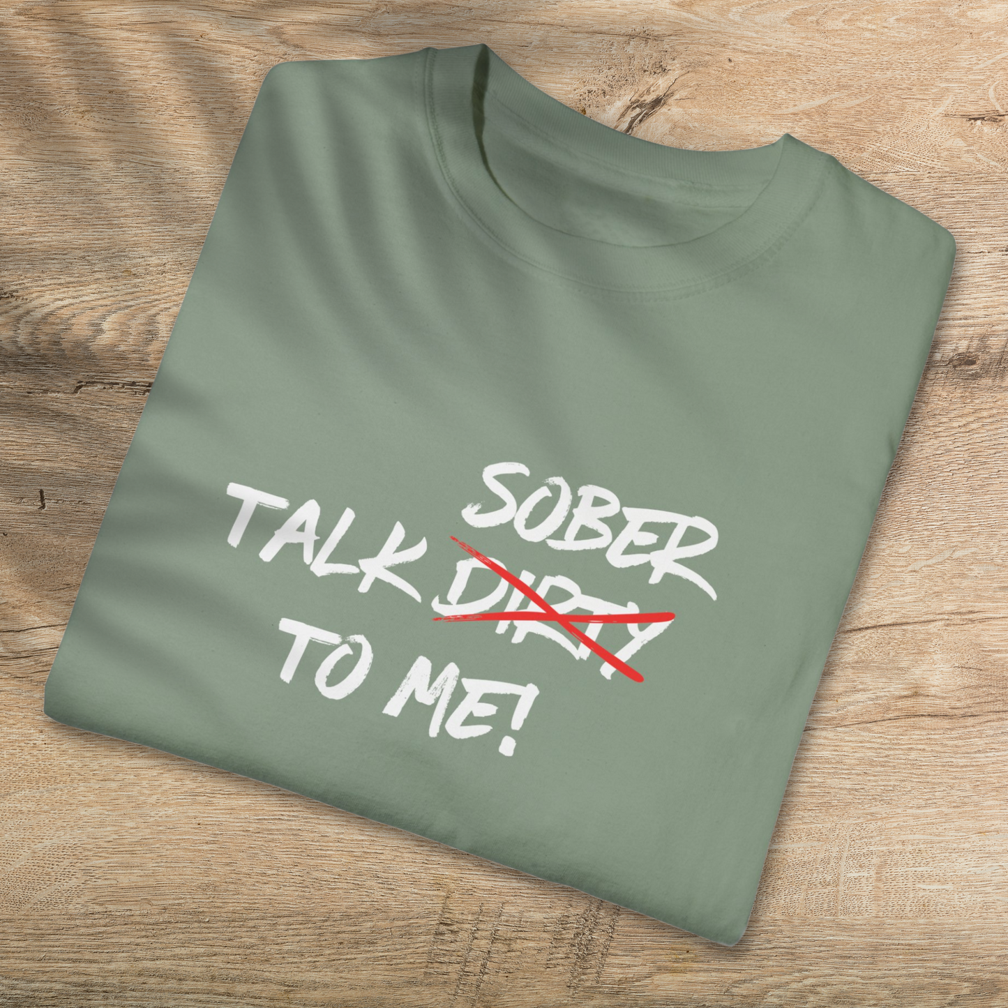 Talk Sober To Me T-Shirt - 100% Cotton Unisex Tee for Sobriety Advocates