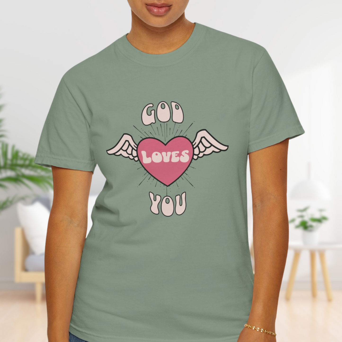 God Loves You T-Shirt - Comfortable Cotton Christian Tee for All