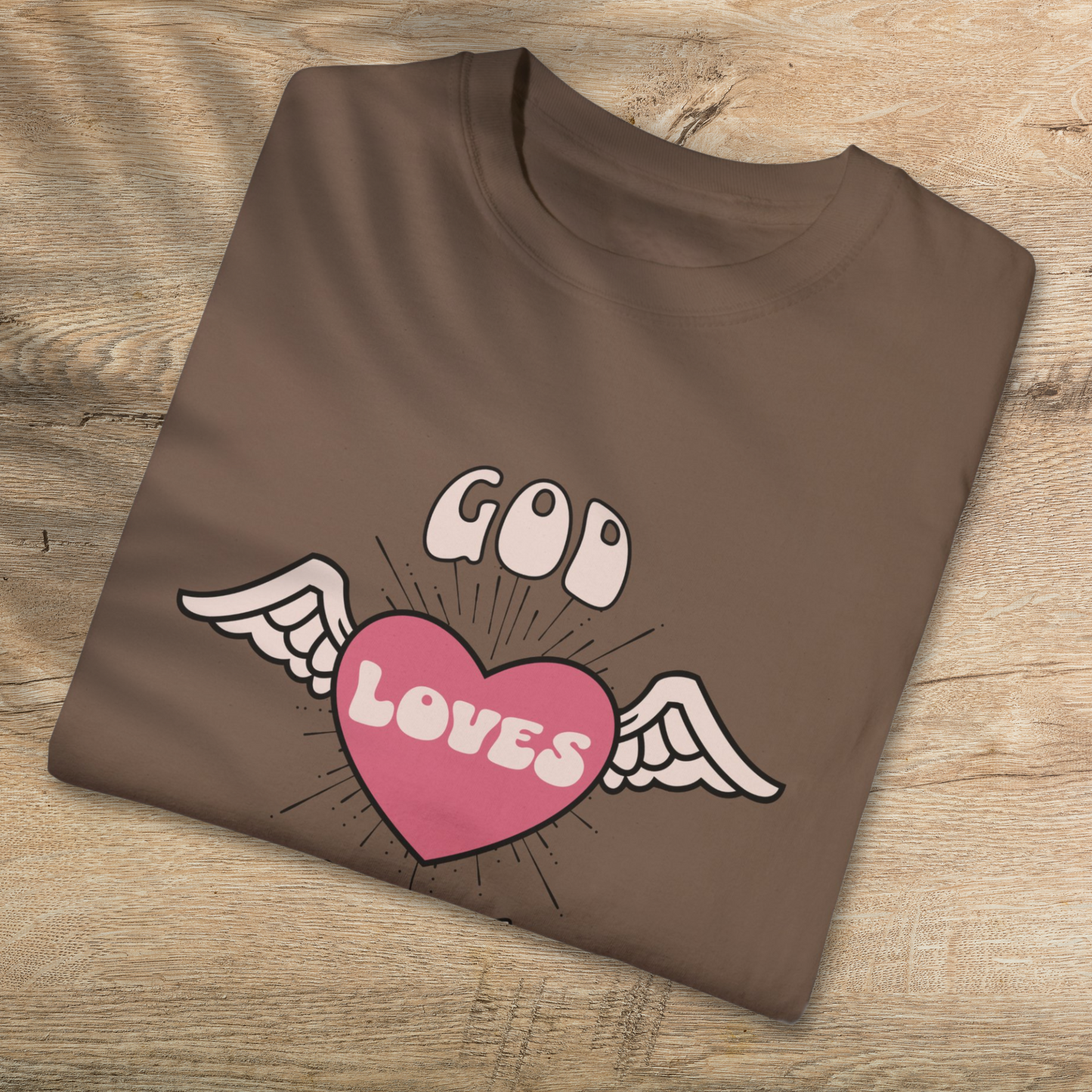 God Loves You T-Shirt - Comfortable Cotton Christian Tee for All