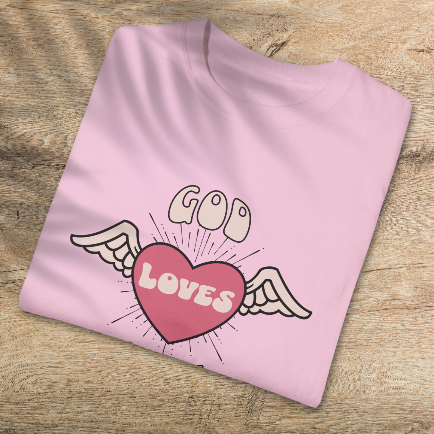 God Loves You T-Shirt - Comfortable Cotton Christian Tee for All