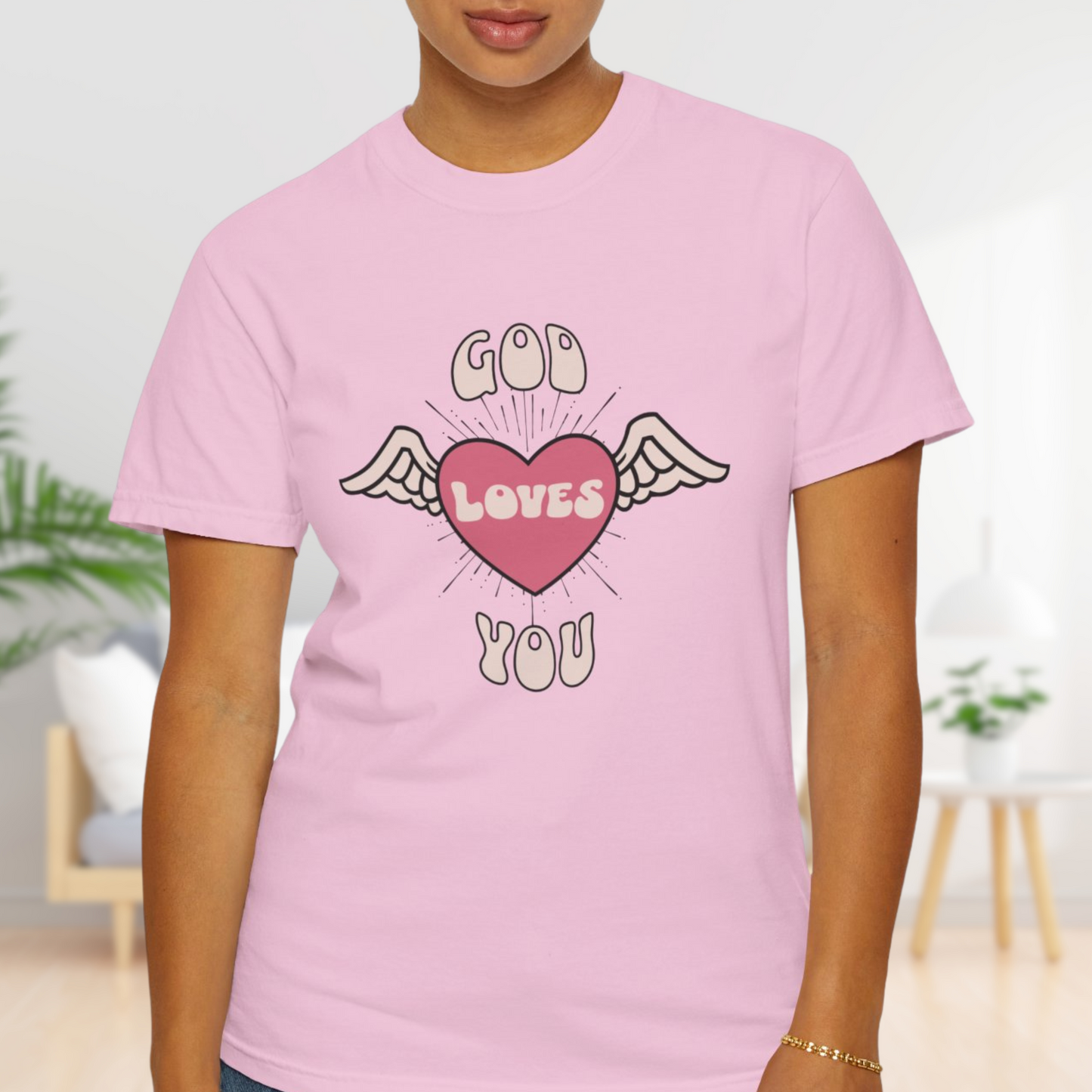 God Loves You T-Shirt - Comfortable Cotton Christian Tee for All