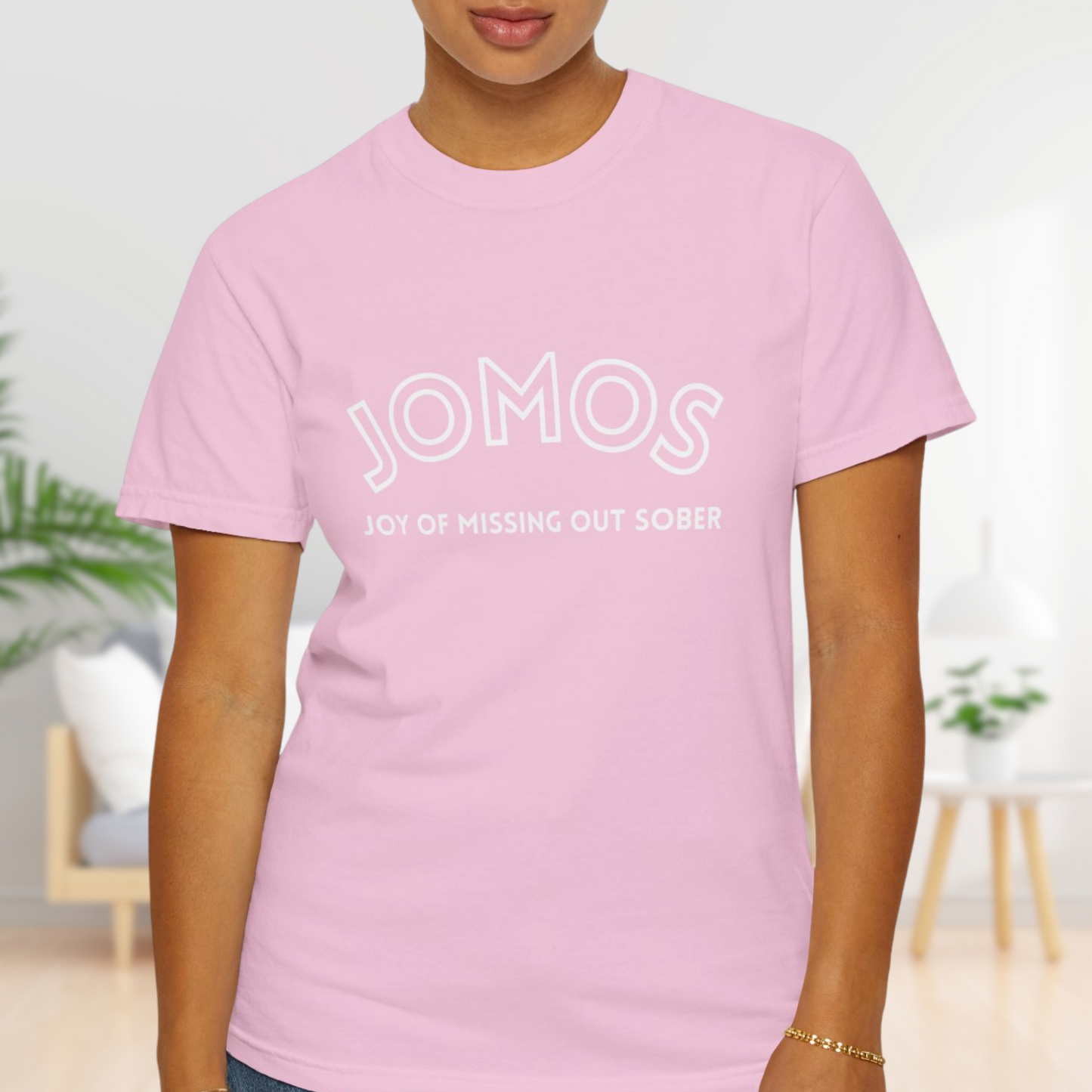 JOMOS T-Shirt: Embrace the Joy Of Missing Out Sober - Unisex Cotton Tee