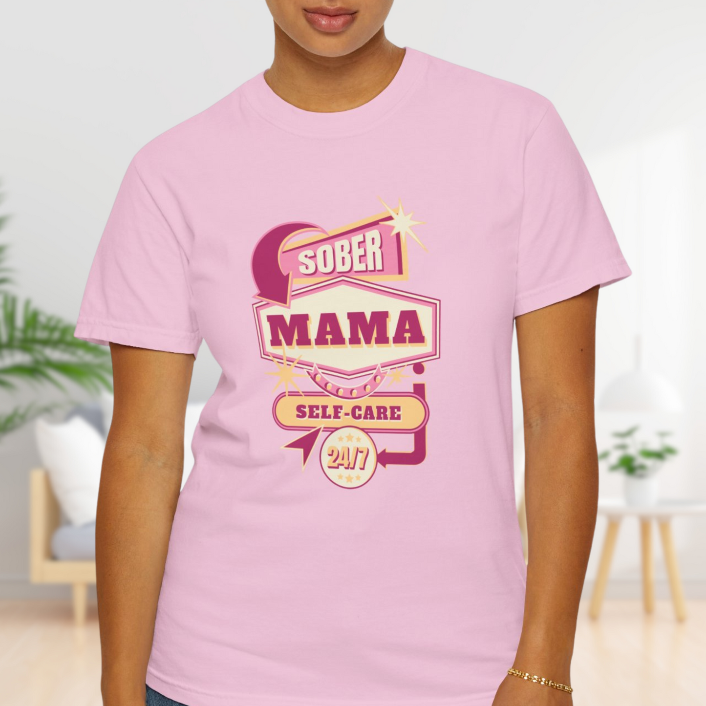 Sober Mama T-Shirt - Empowering Sober Mothers Cotton Tee