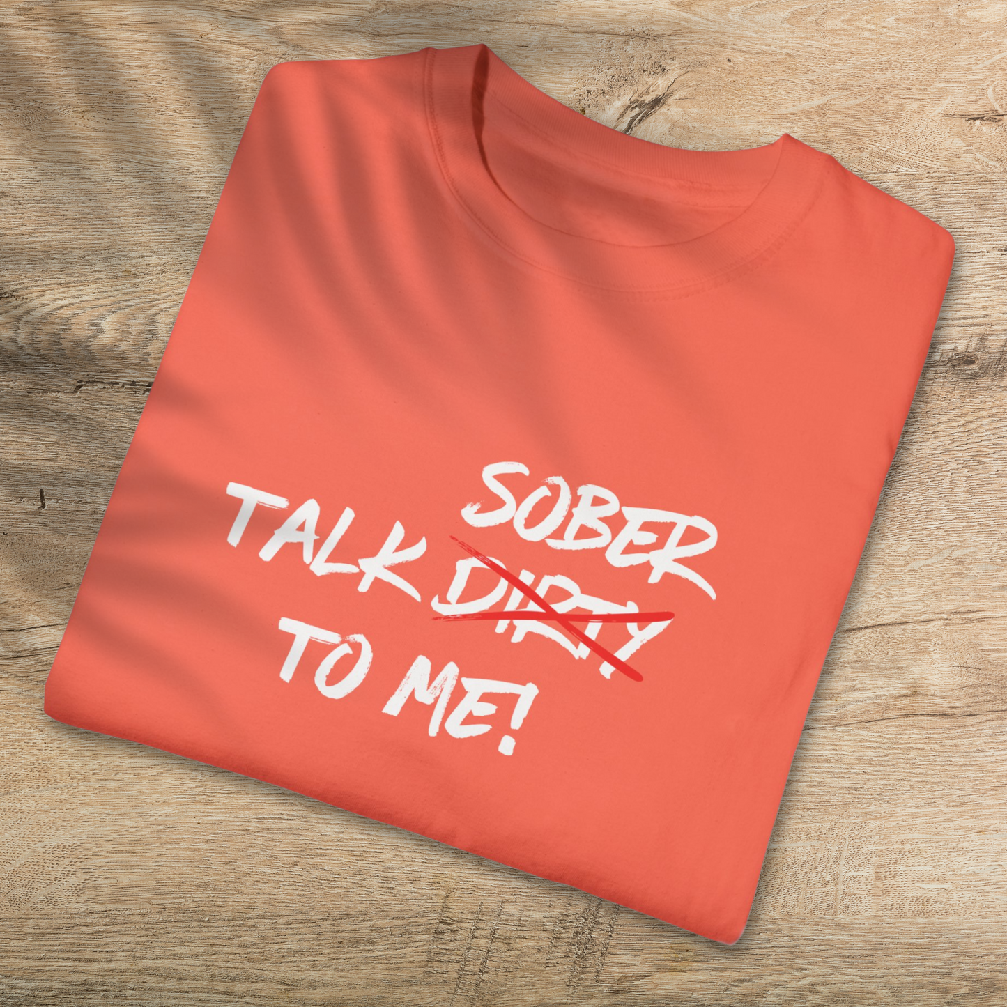 Talk Sober To Me T-Shirt - 100% Cotton Unisex Tee for Sobriety Advocates