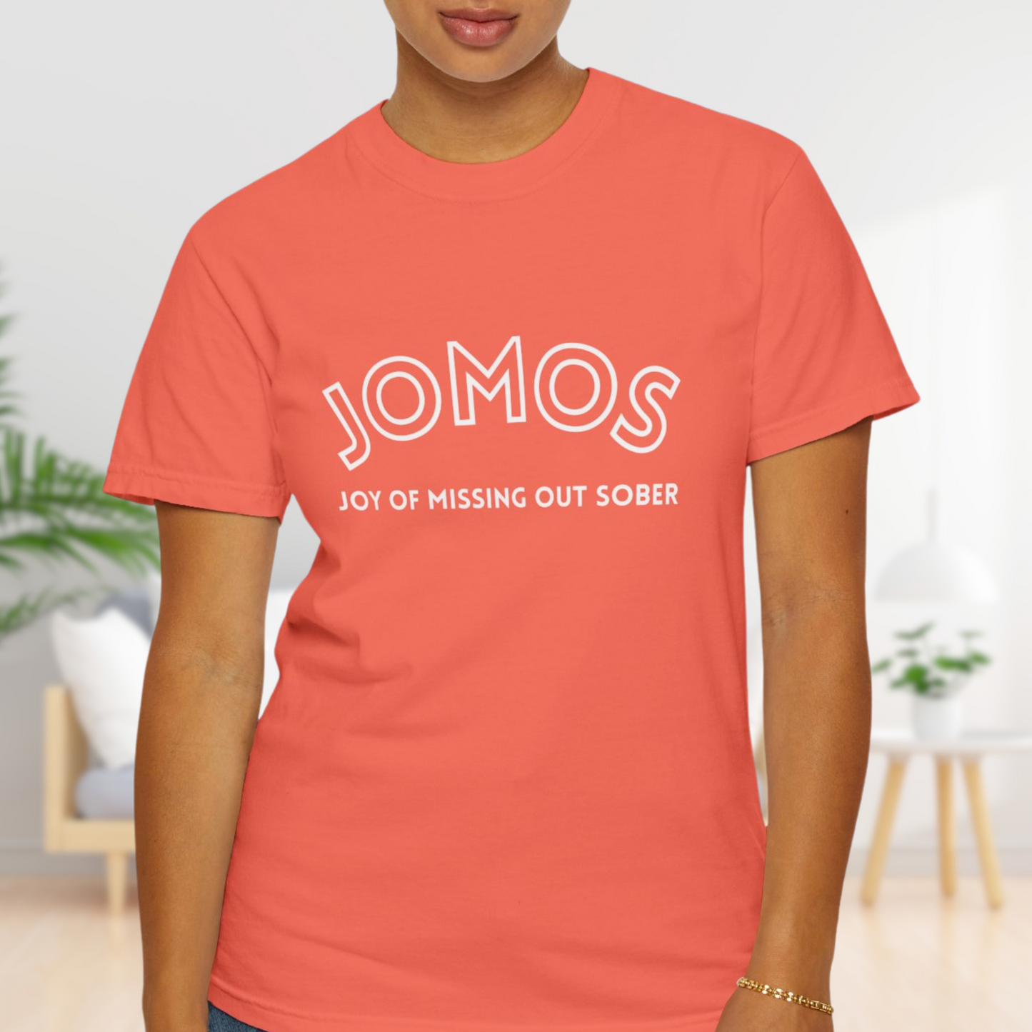 JOMOS T-Shirt: Embrace the Joy Of Missing Out Sober - Unisex Cotton Tee