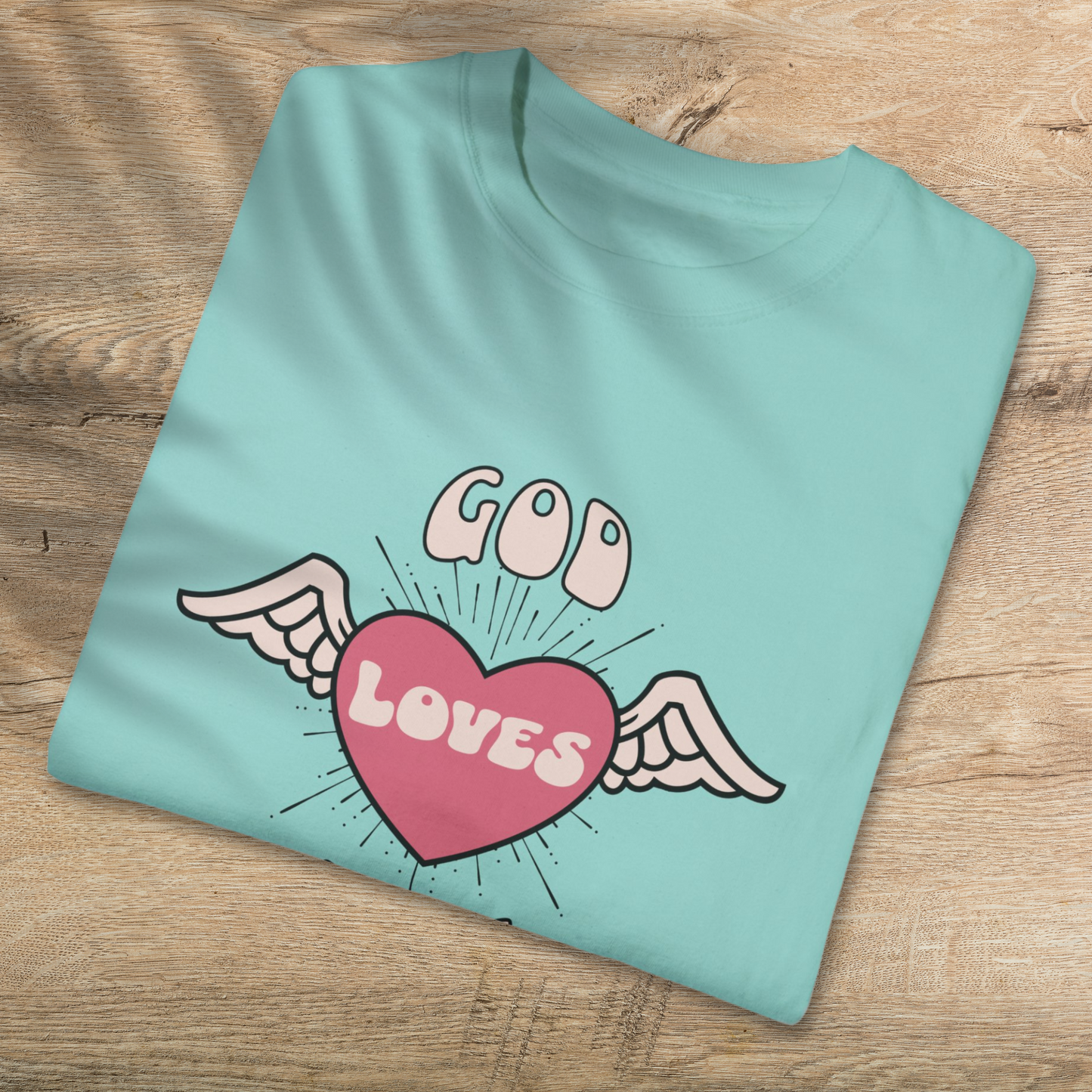 God Loves You T-Shirt - Comfortable Cotton Christian Tee for All