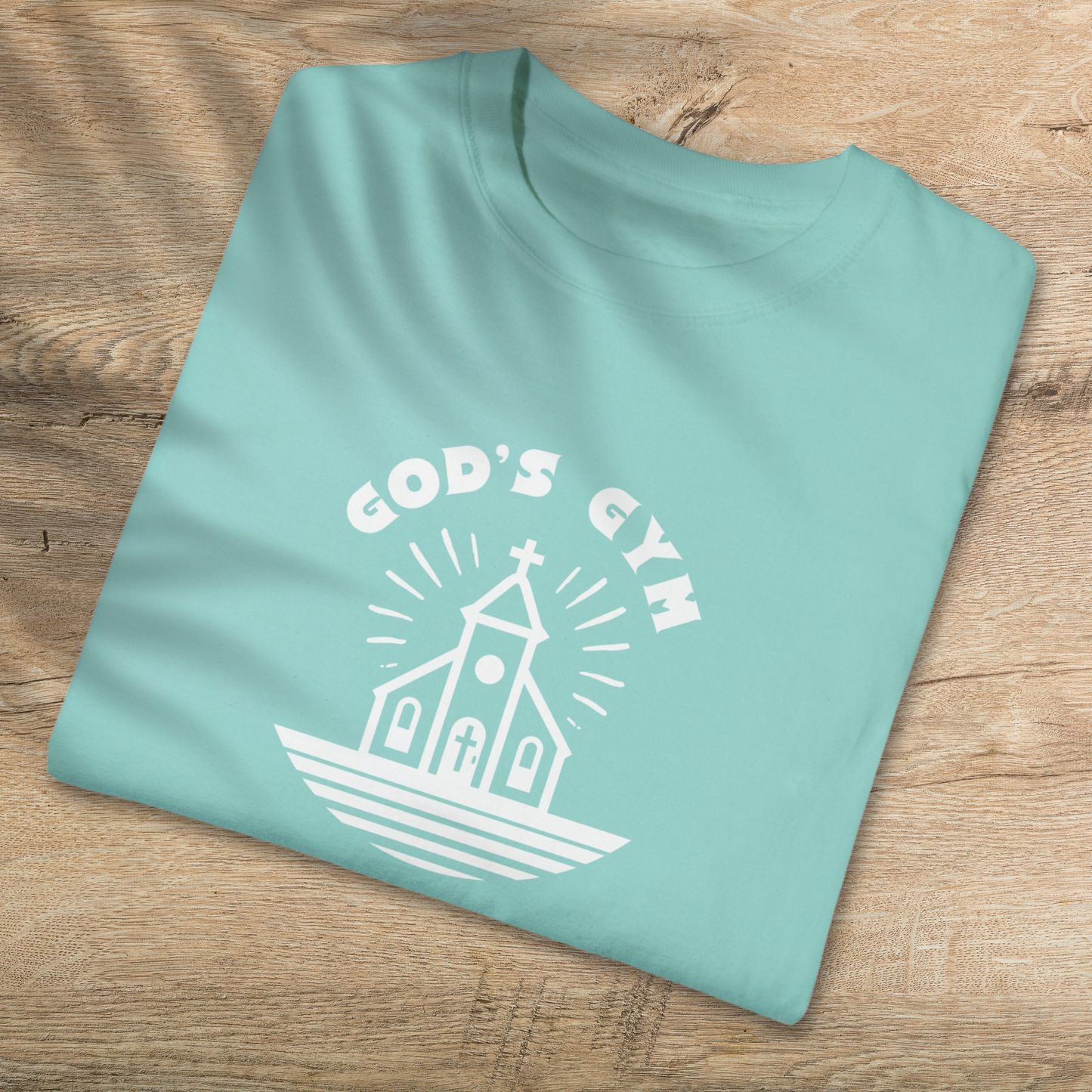 God's Gym T-Shirt - Strengthen Faith & Fitness Christian Tee