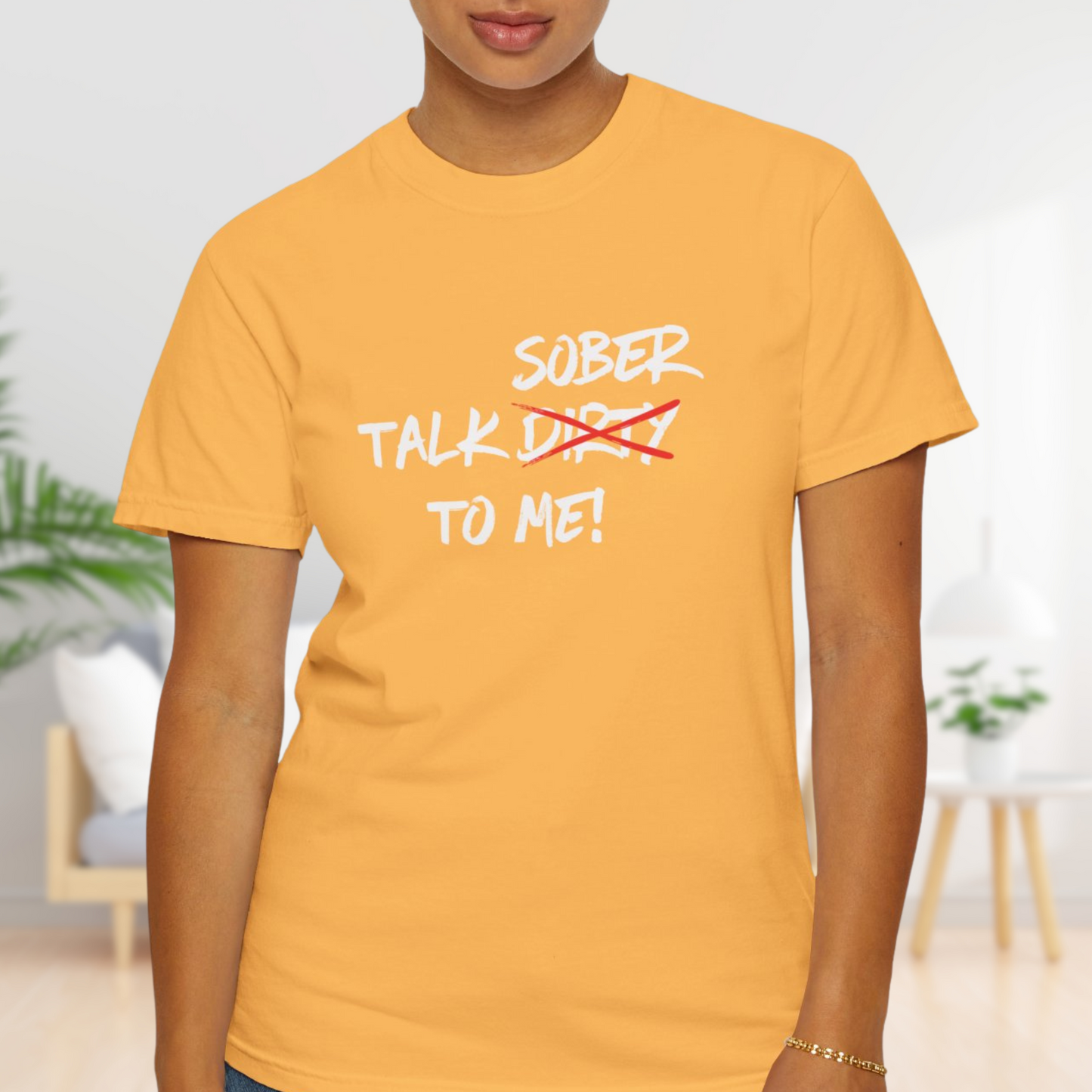 Talk Sober To Me T-Shirt - 100% Cotton Unisex Tee for Sobriety Advocates