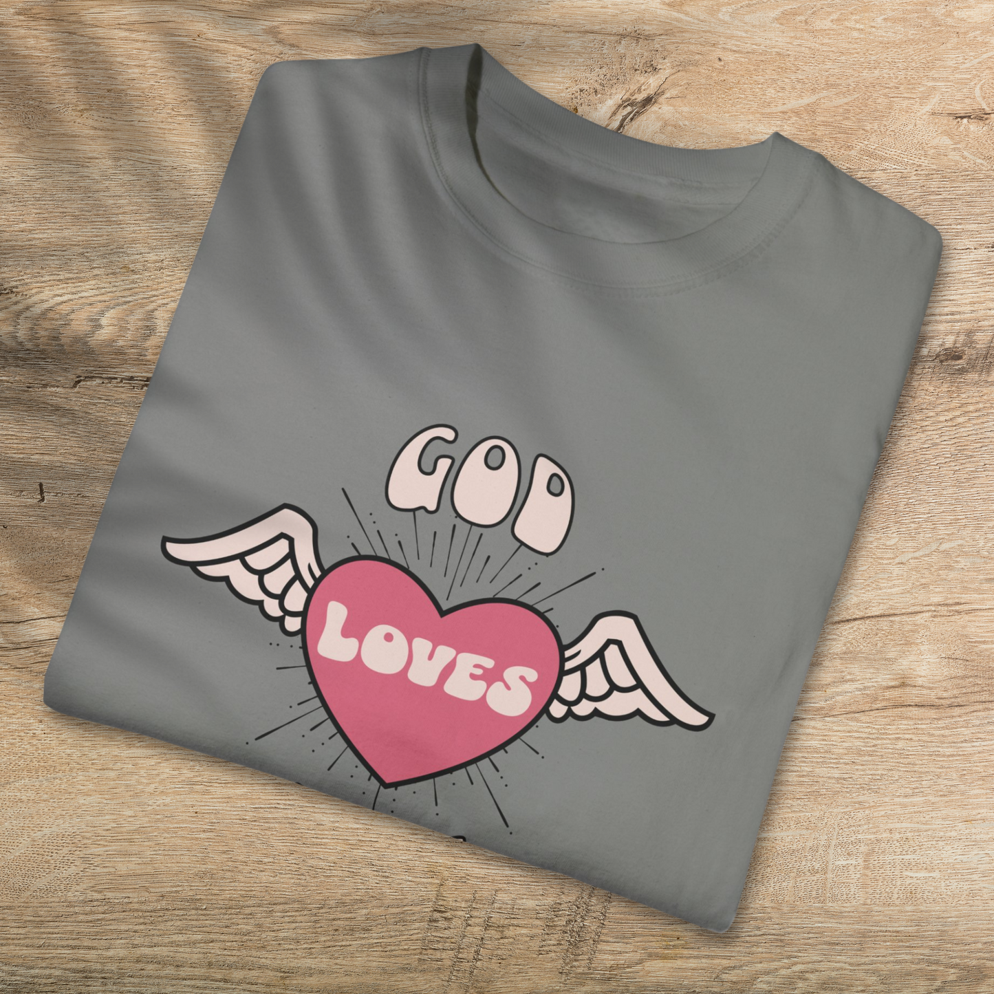 God Loves You T-Shirt - Comfortable Cotton Christian Tee for All