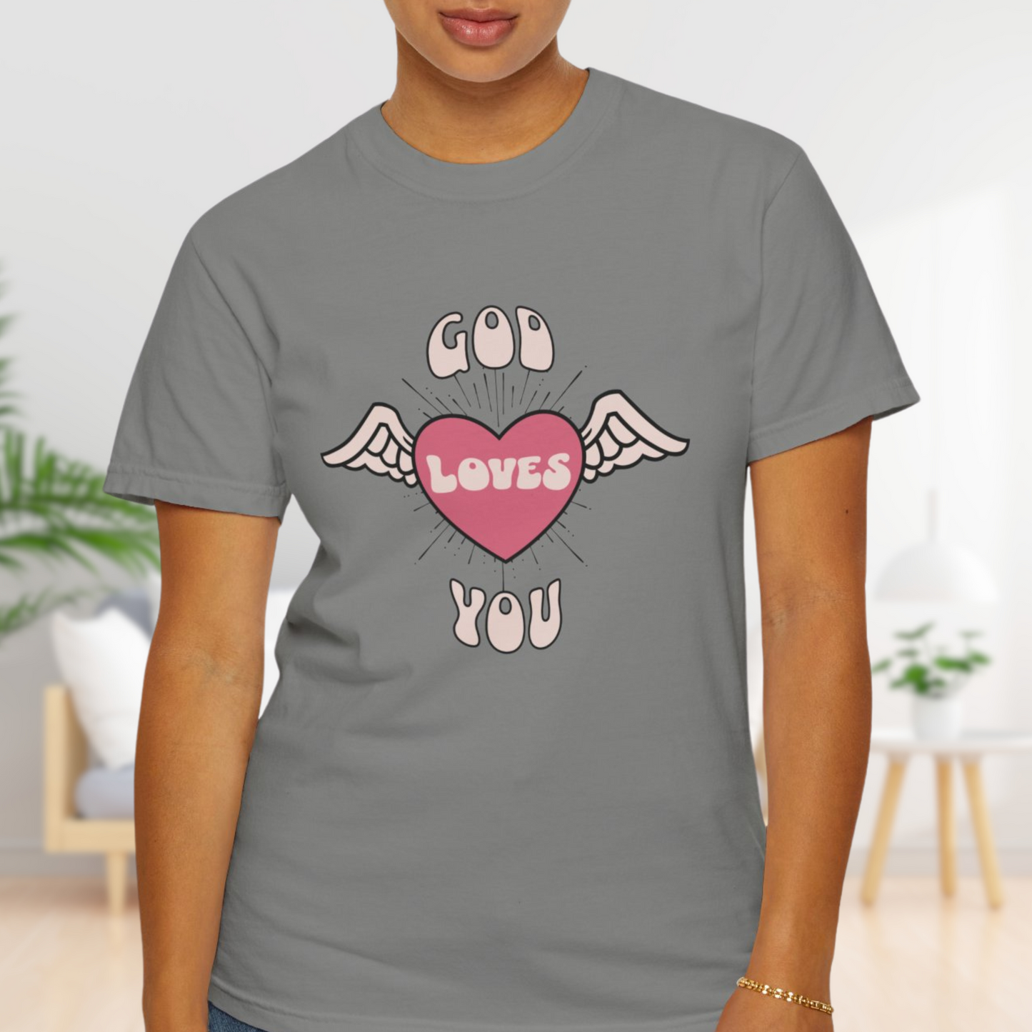 God Loves You T-Shirt - Comfortable Cotton Christian Tee for All