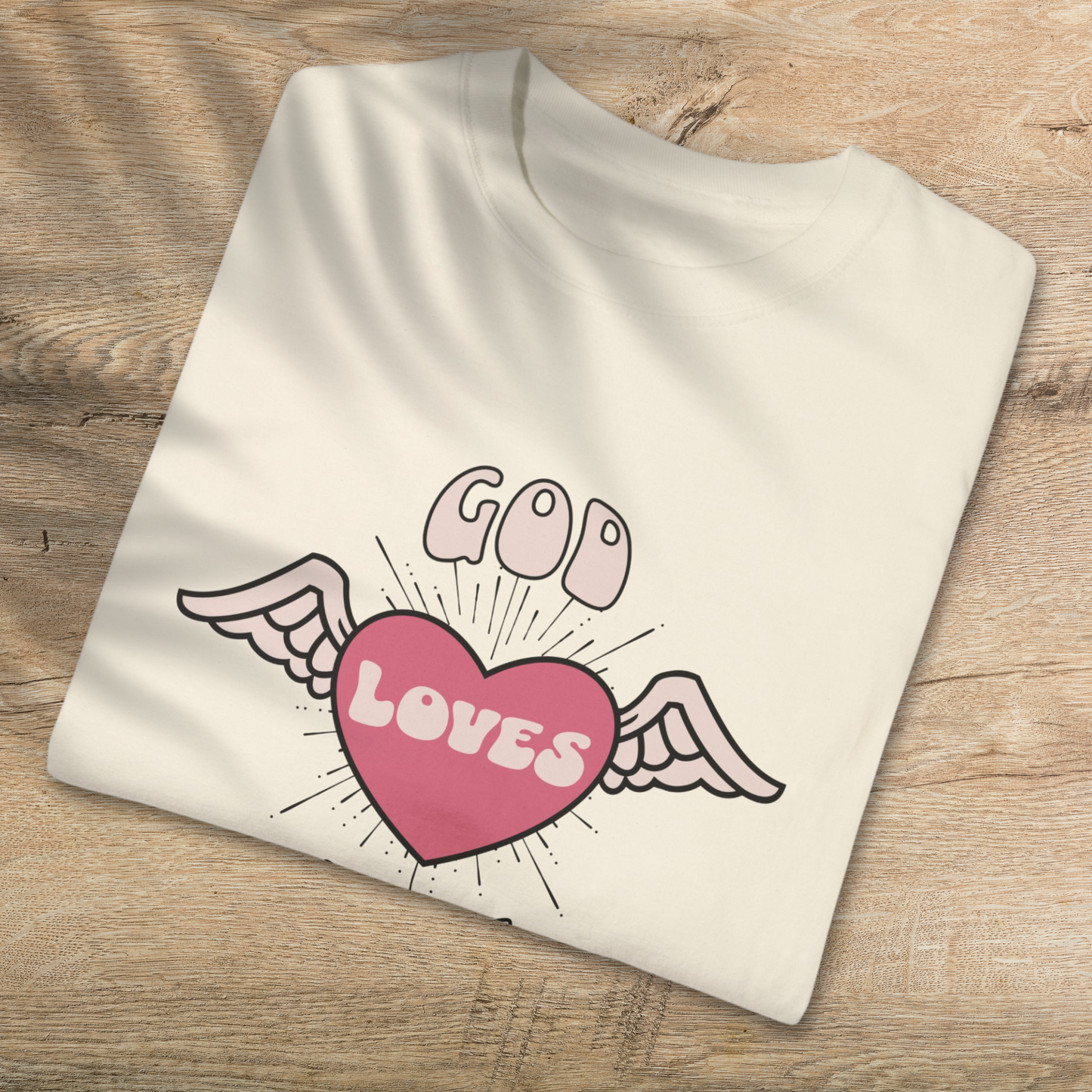 God Loves You T-Shirt - Comfortable Cotton Christian Tee for All