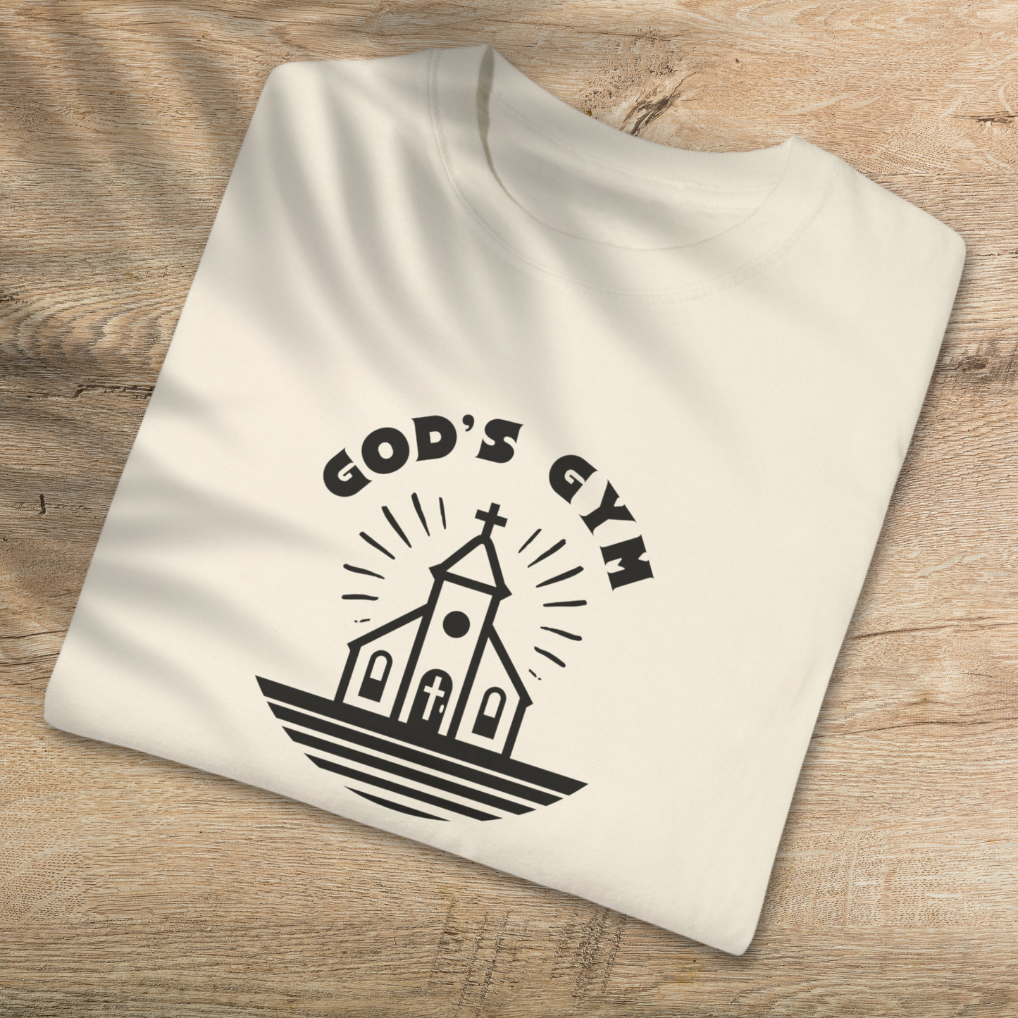 God's Gym T-Shirt - Strengthen Faith & Fitness Christian Tee