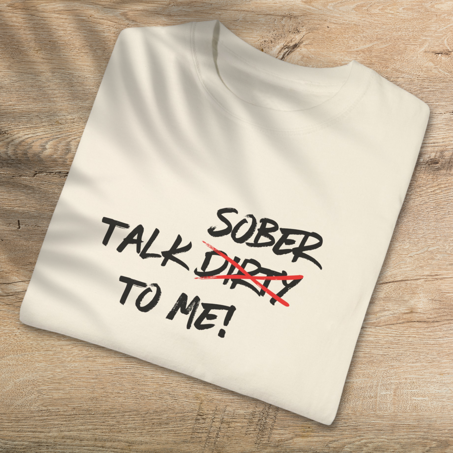 Talk Sober To Me T-Shirt - 100% Cotton Unisex Tee for Sobriety Advocates