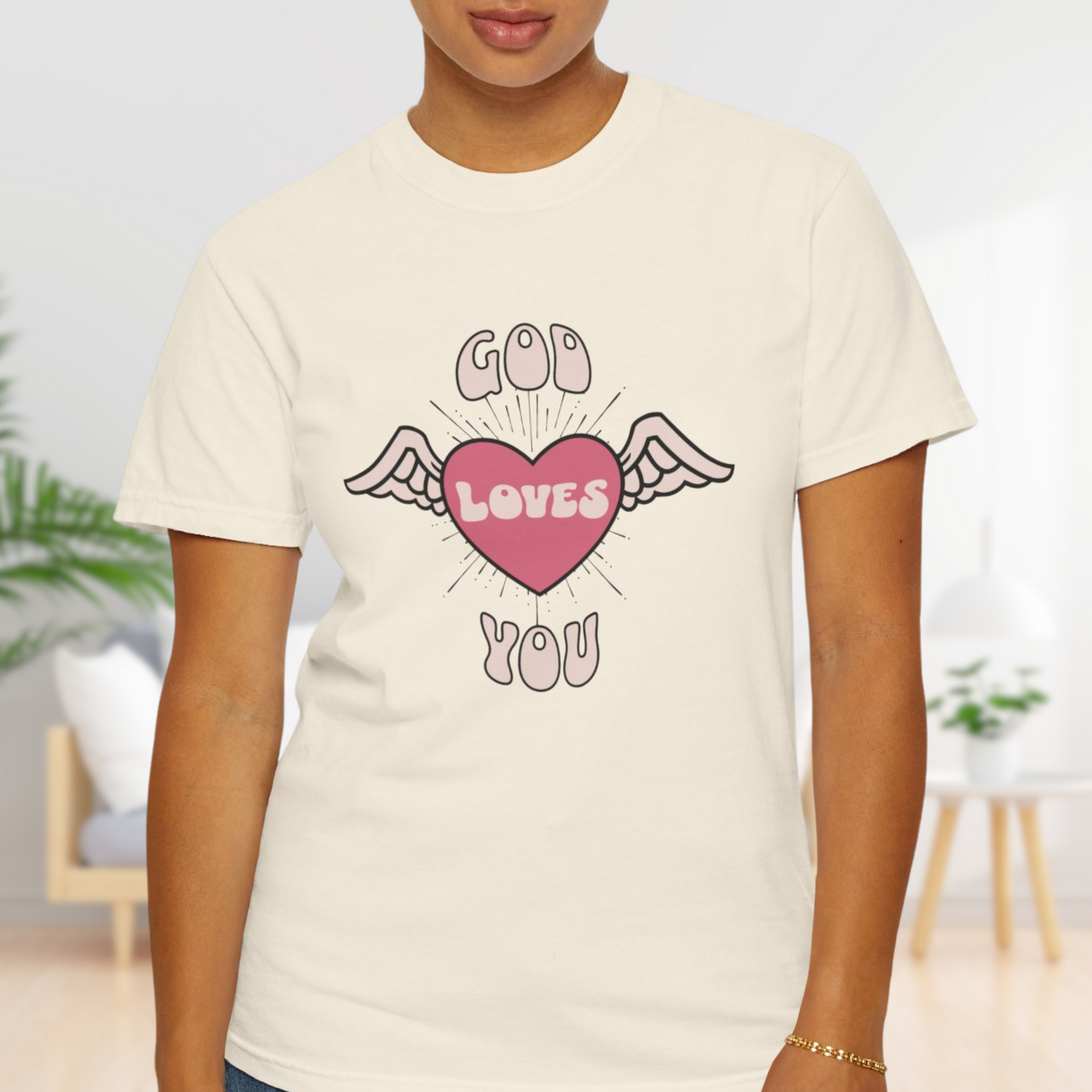 God Loves You T-Shirt - Comfortable Cotton Christian Tee for All