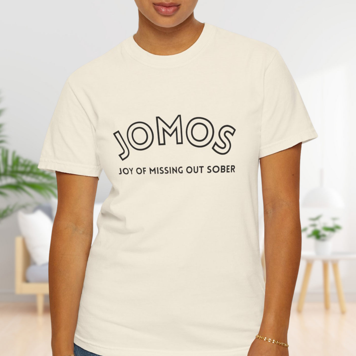 JOMOS T-Shirt: Embrace the Joy Of Missing Out Sober - Unisex Cotton Tee