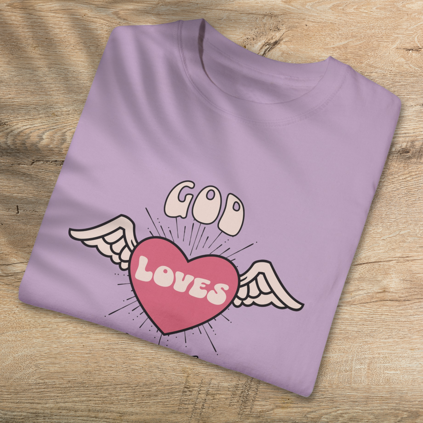 God Loves You T-Shirt - Comfortable Cotton Christian Tee for All