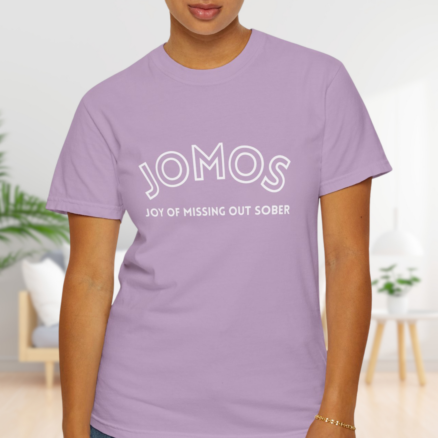 JOMOS T-Shirt: Embrace the Joy Of Missing Out Sober - Unisex Cotton Tee