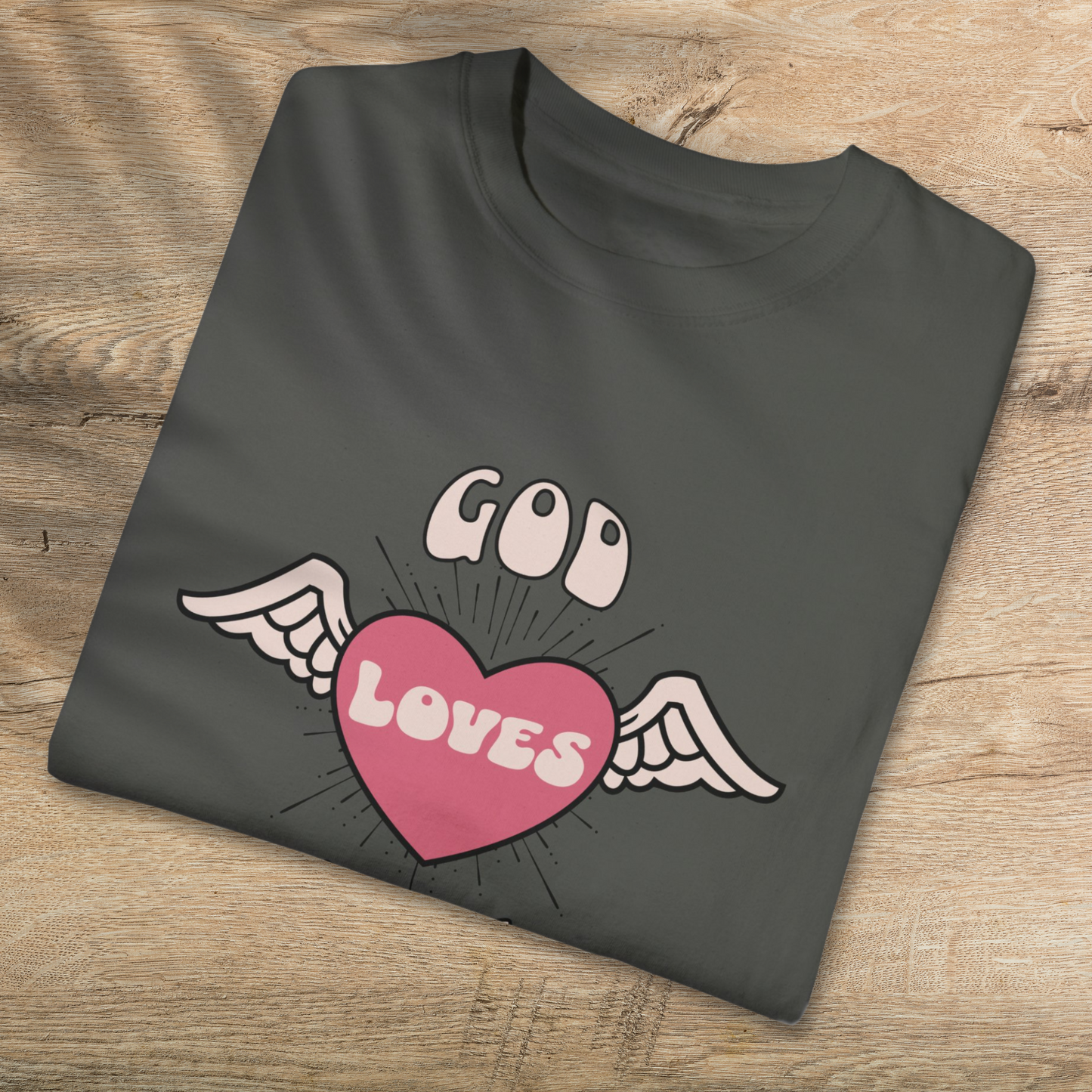 God Loves You T-Shirt - Comfortable Cotton Christian Tee for All