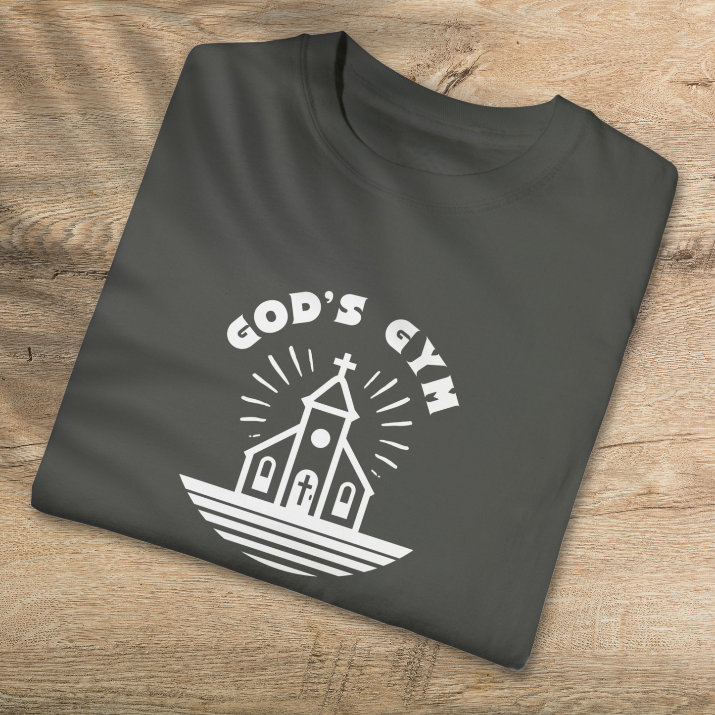 God's Gym T-Shirt - Strengthen Faith & Fitness Christian Tee