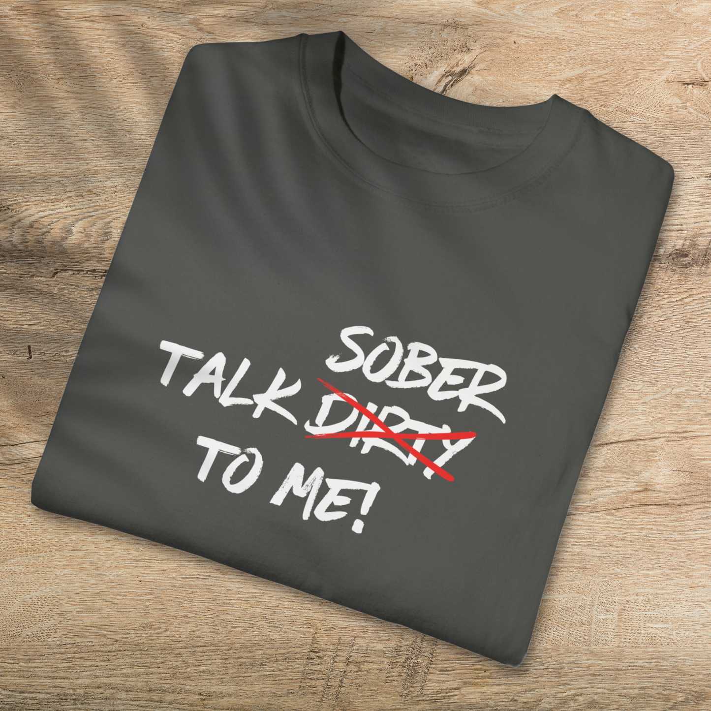 Talk Sober To Me T-Shirt - 100% Cotton Unisex Tee for Sobriety Advocates