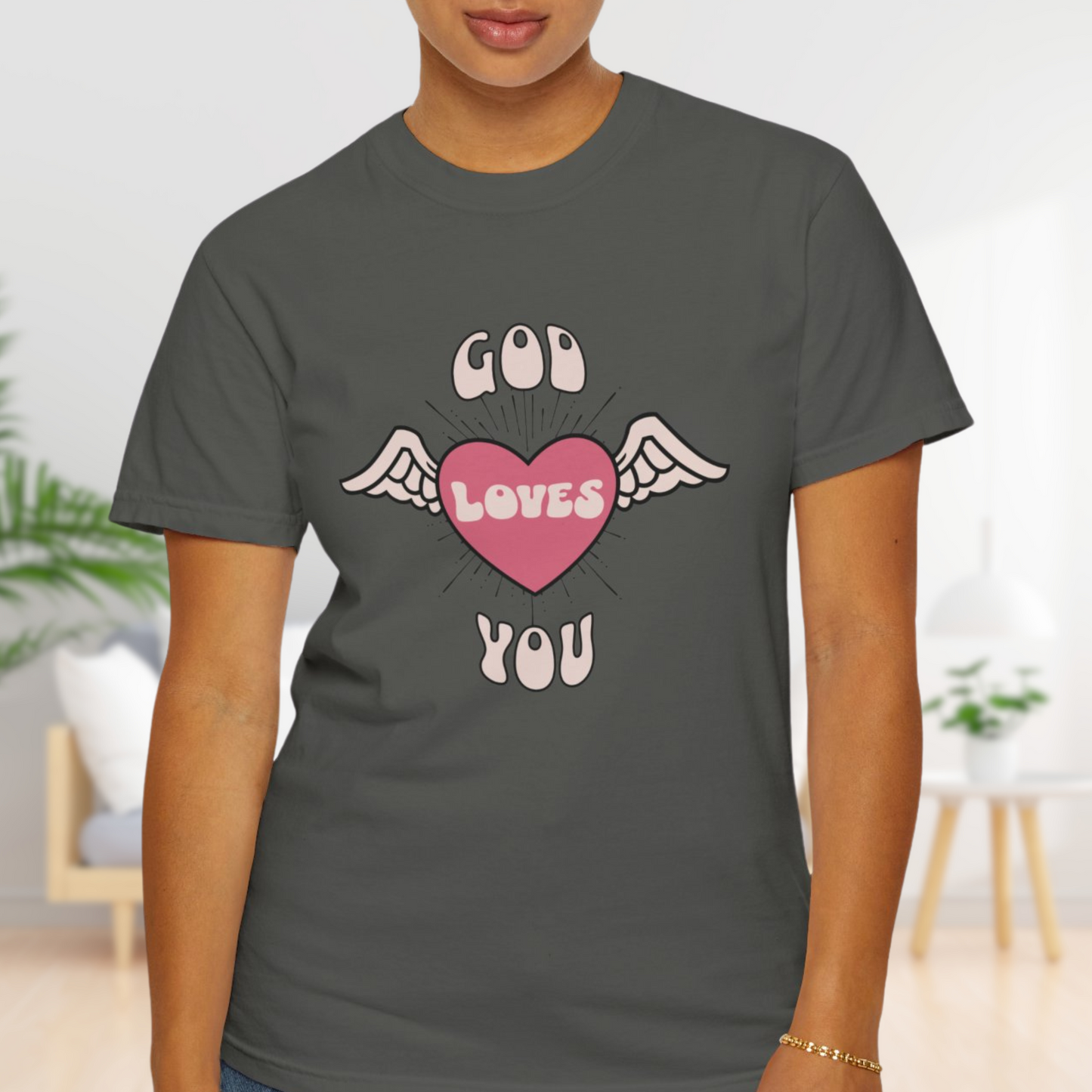 God Loves You T-Shirt - Comfortable Cotton Christian Tee for All