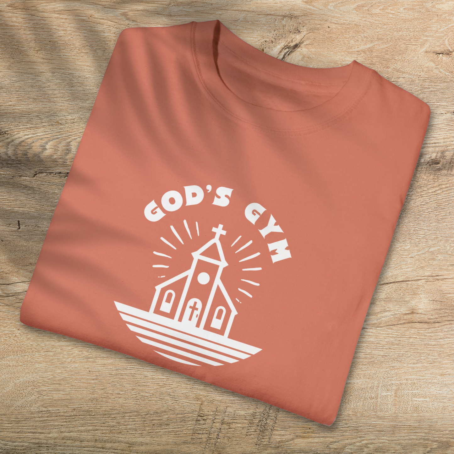 God's Gym T-Shirt - Strengthen Faith & Fitness Christian Tee