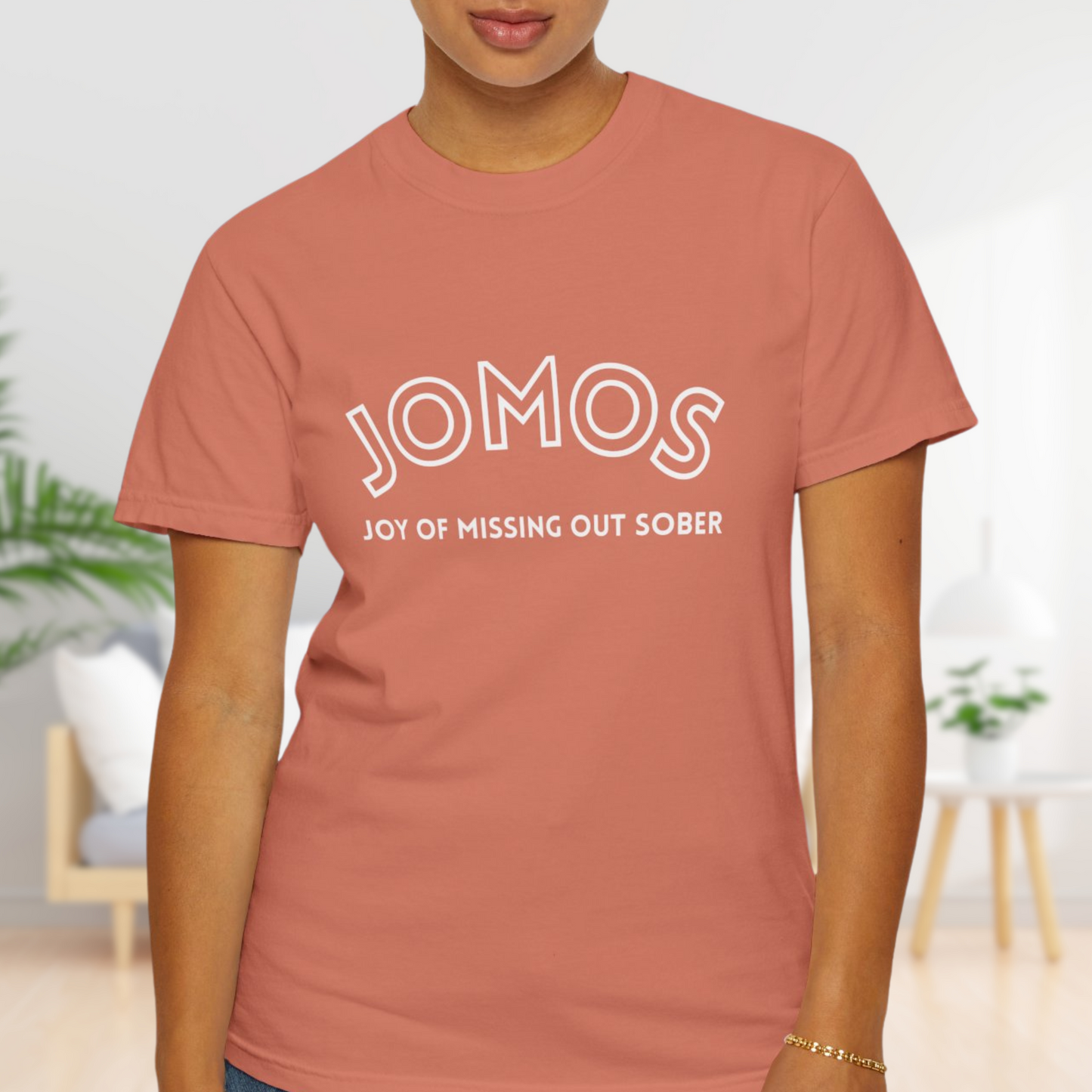 JOMOS T-Shirt: Embrace the Joy Of Missing Out Sober - Unisex Cotton Tee