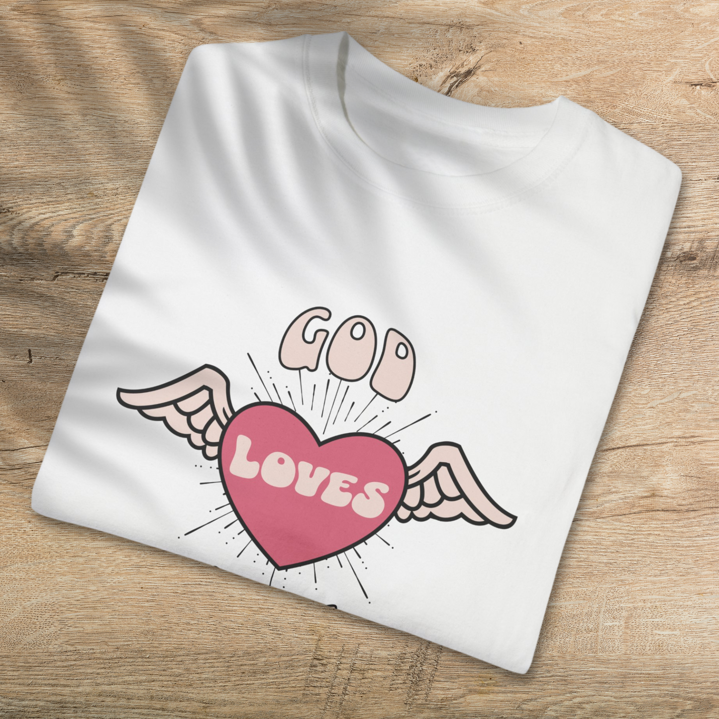 God Loves You T-Shirt - Comfortable Cotton Christian Tee for All