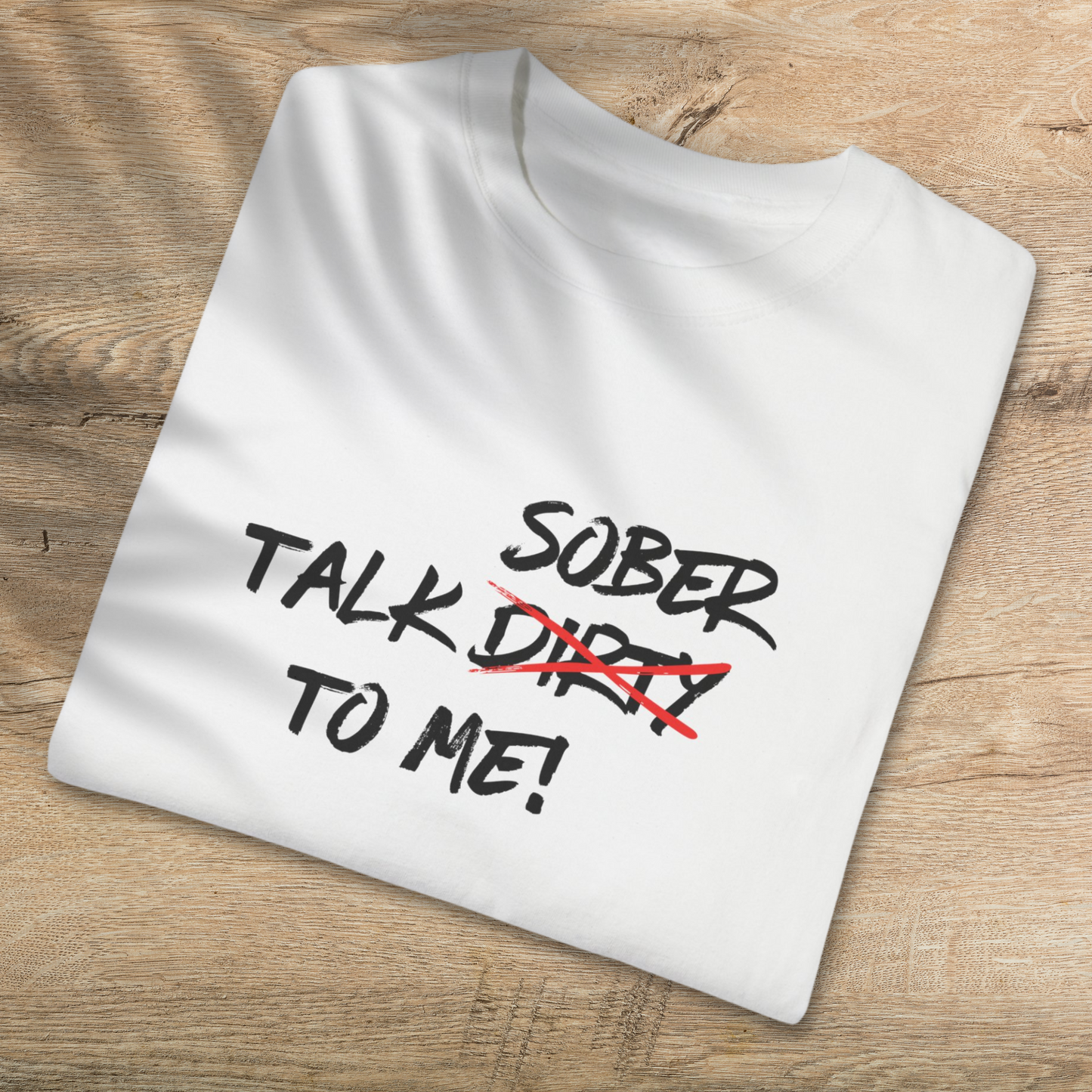 Talk Sober To Me T-Shirt - 100% Cotton Unisex Tee for Sobriety Advocates