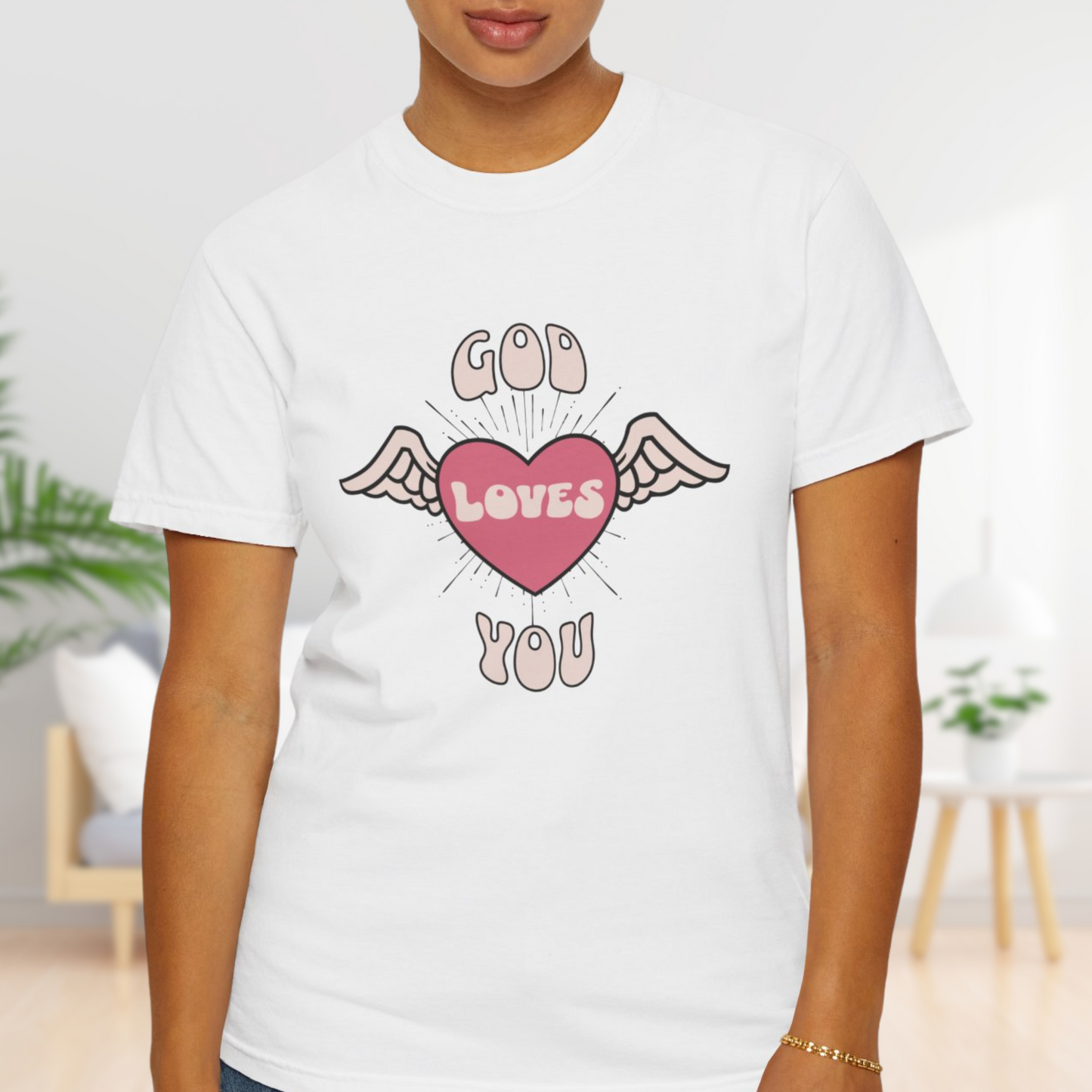 God Loves You T-Shirt - Comfortable Cotton Christian Tee for All